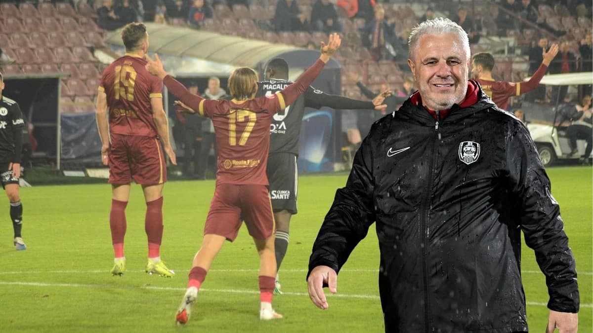 Marius Șumudică a anunțat în direct că a plecat la București imediat după CFR – U Cluj. „Așa am deci