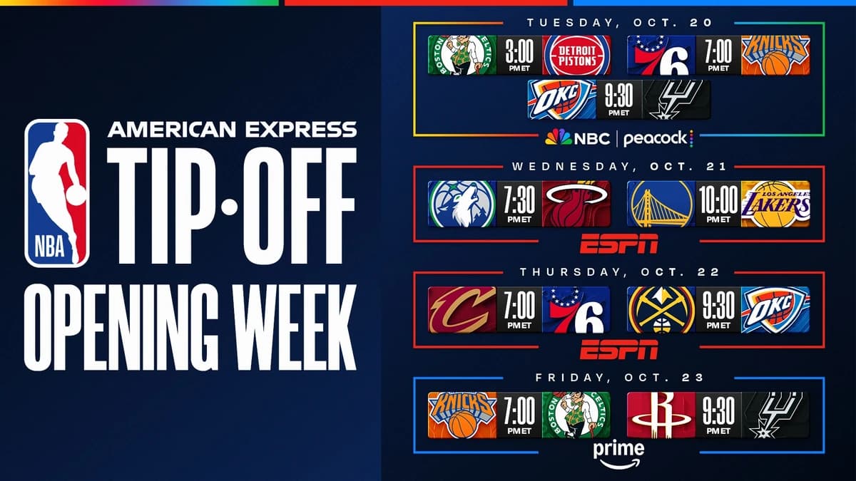 Marquee early-season games tip off 2026-27 NBA Schedule Release presented by Ticketmaster