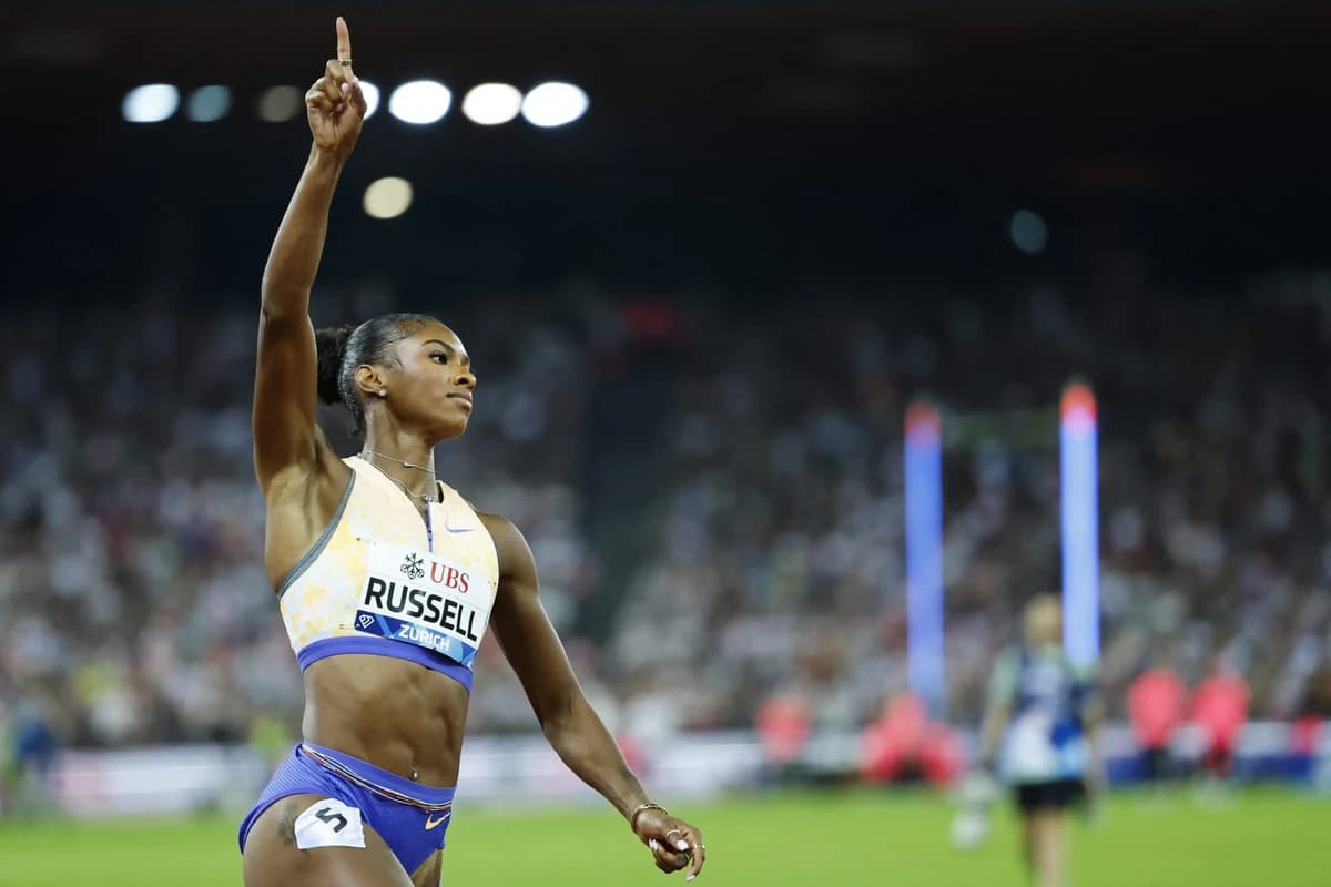 Masai Russell Breaks 100-Meter Hurdles World Record at Diamond League