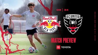 MATCH PREVIEW, pres. by Toyota: Red Bulls Host Atlantic Cup Rivals D.C. United on Wednesday Night at