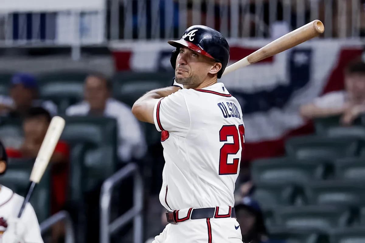 Matt Olson plays in 741st straight game with Braves to become the franchise's Iron Man