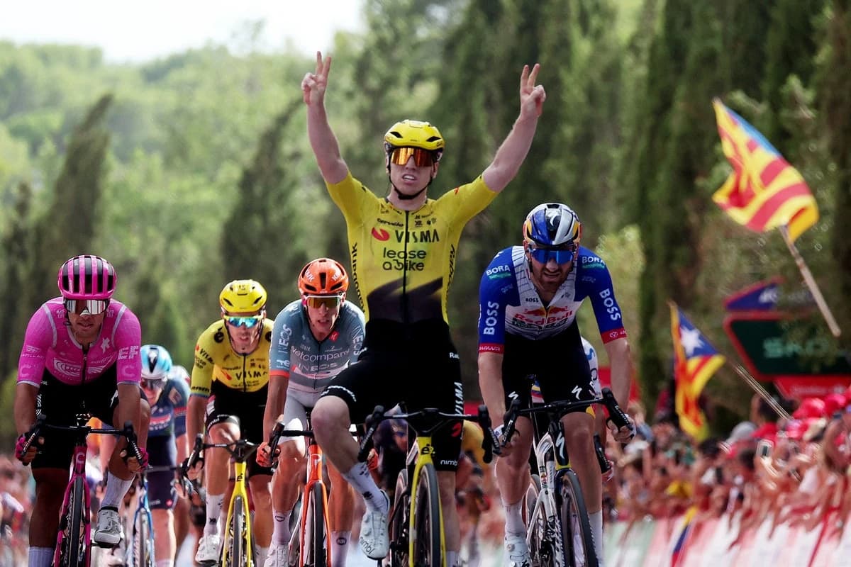 Matthew Brennan completes hat-trick of victories as dream Vuelta debut continues