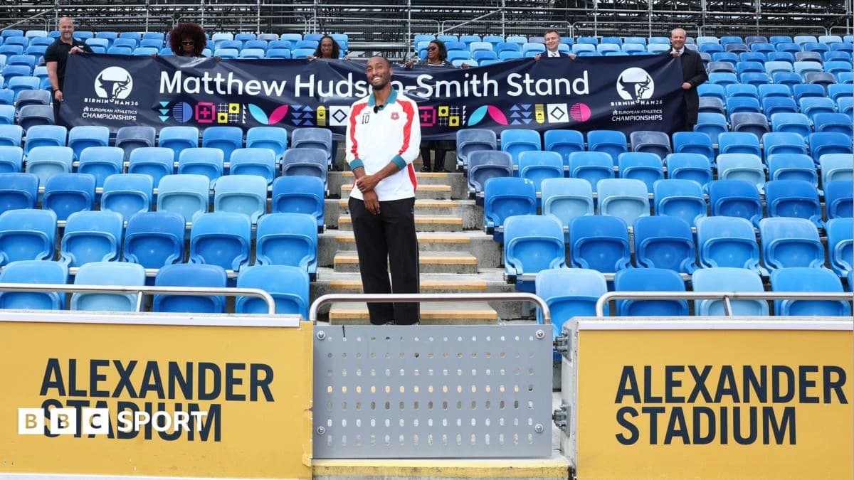 Matthew Hudson-Smith: Birmingham Alexander Stadium stand to be named after 400m runner