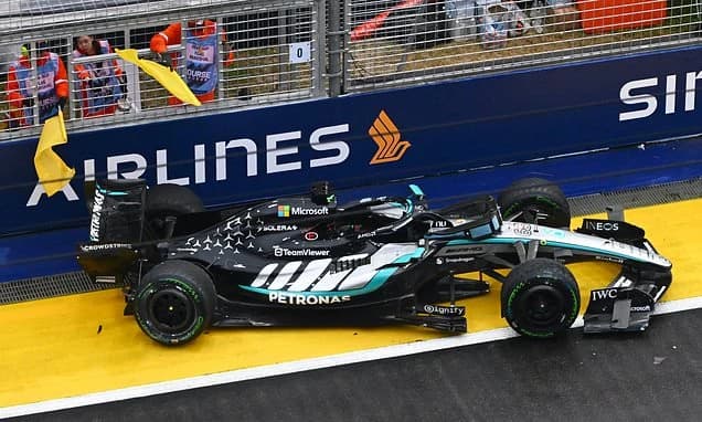 Max Verstappen clinches sprint race victory at Singapore Grand Prix - as George Russell misjudgement