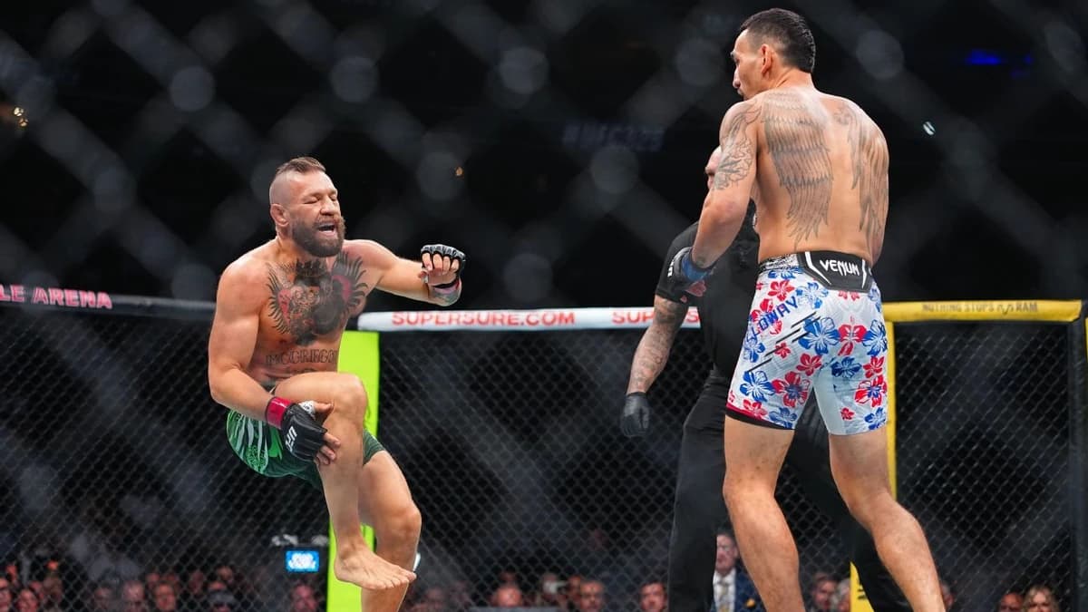 McGregor injures leg on opening kick; fight called...
