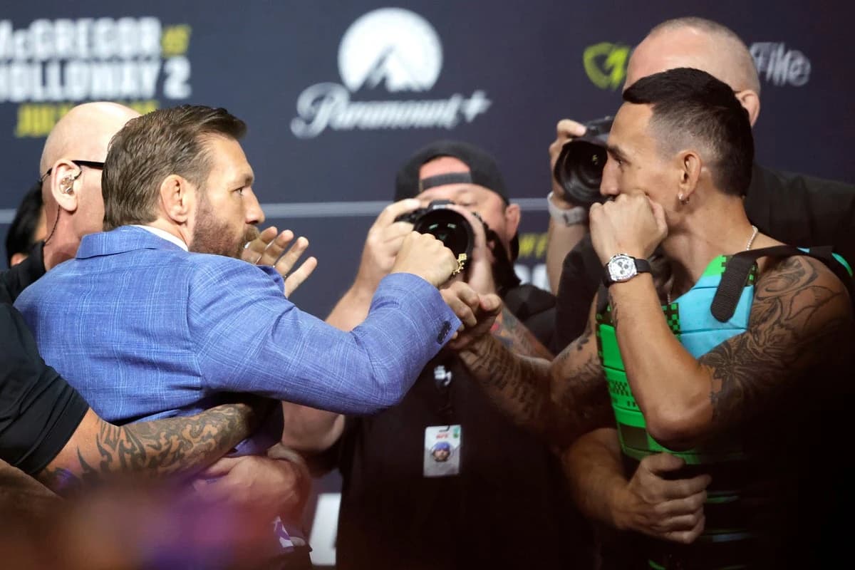 McGregor vs Holloway weigh-in LIVE: Irishman and rival tip scales before controversial UFC 329 comeb