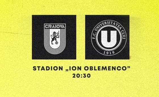Meciul meciurilor! Toate calculele la titlu, înainte de Universitatea Craiova - ”U” Cluj