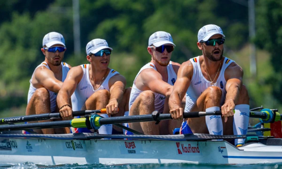 Medalie pentru România la Mondial! Pe ce loc a terminat cursa echipajul masculin de patru rame