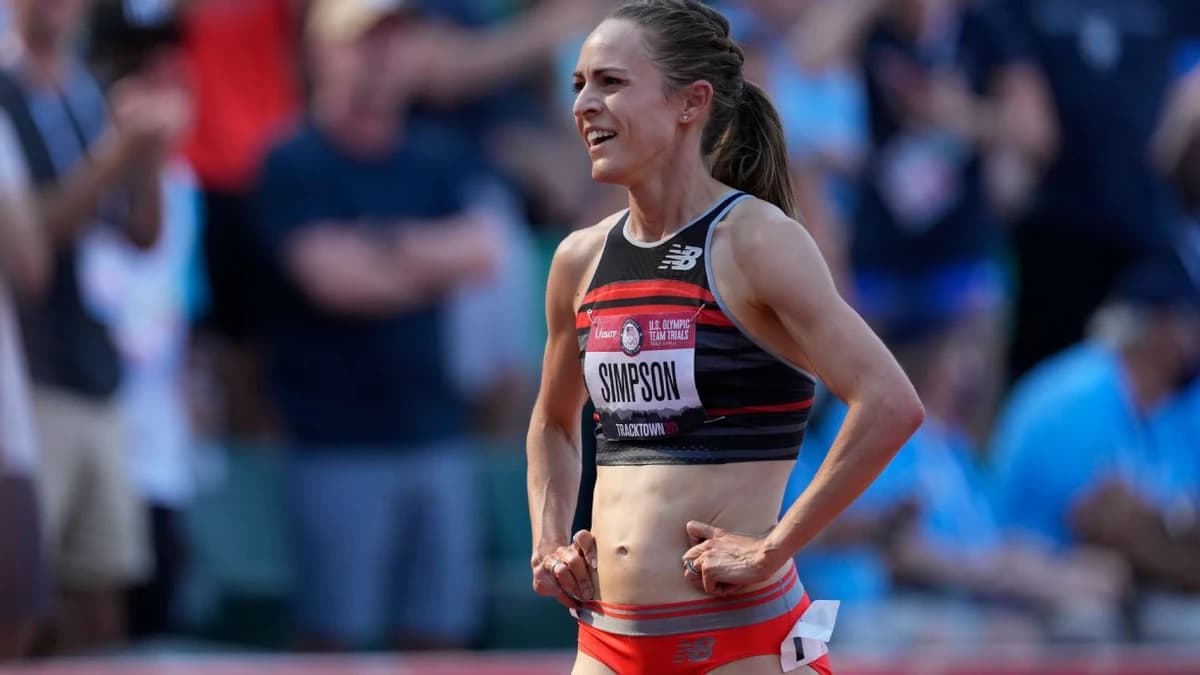 Medalist Simpson to stop running after collapse