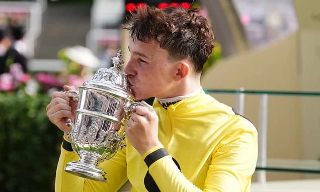 Meet the new Frankie Dettori! Billy Loughnane, 20, delights Royal Ascot crowd with winner in St Jame