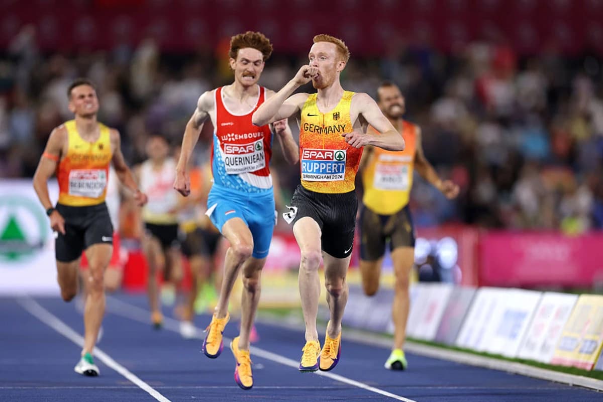 Men's 3000m steeplechase report | European record-holder Ruppert holds on for gold