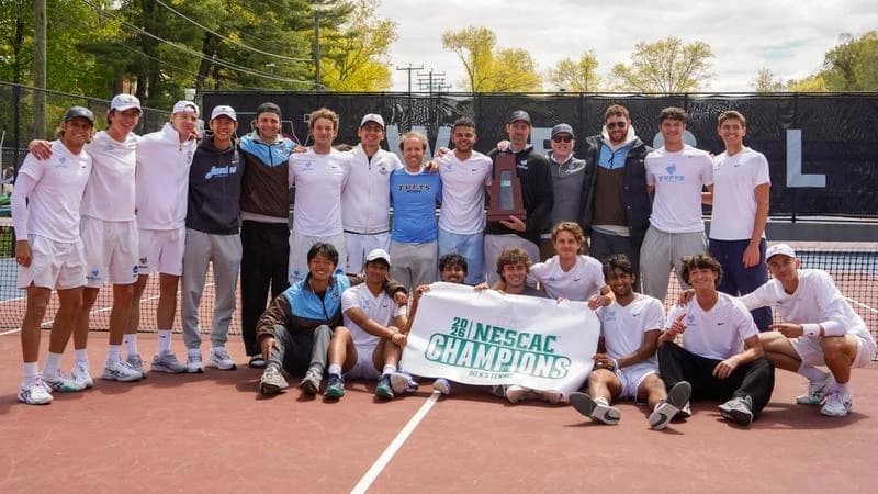 Men's Tennis Tops Bowdoin 4-1 For Program's First NESCAC Title In 36 Years