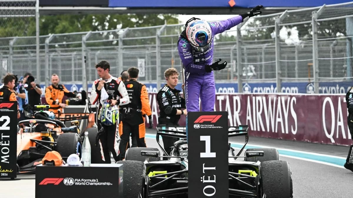 Miami Grand Prix: Kimi Antonelli edges Lando Norris for third straight win, extends title lead