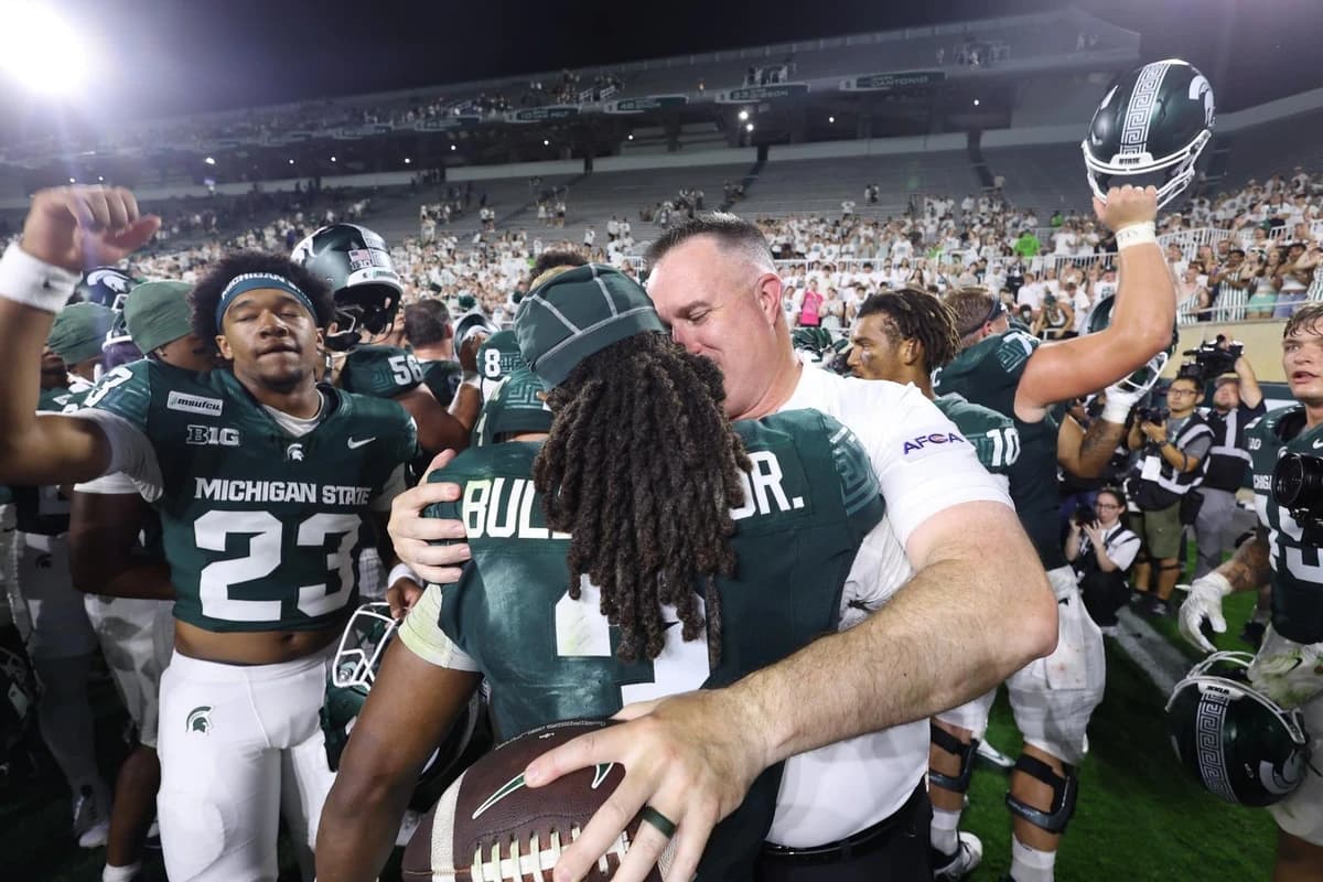 Michigan State Beats Toledo, 30-20, in Season Opener to Notch First Win for Fitzgerald