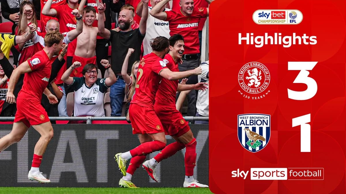 Middlesbrough 3-1 West Brom | Championship highlights