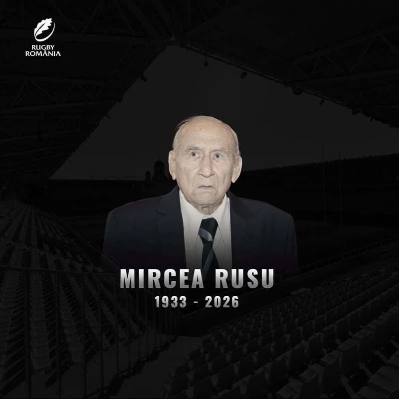 Mircea Rusu, unul dintre jucătorii legendă ai rugby-ului românesc, a încetat din viaţă. El avea 93 d