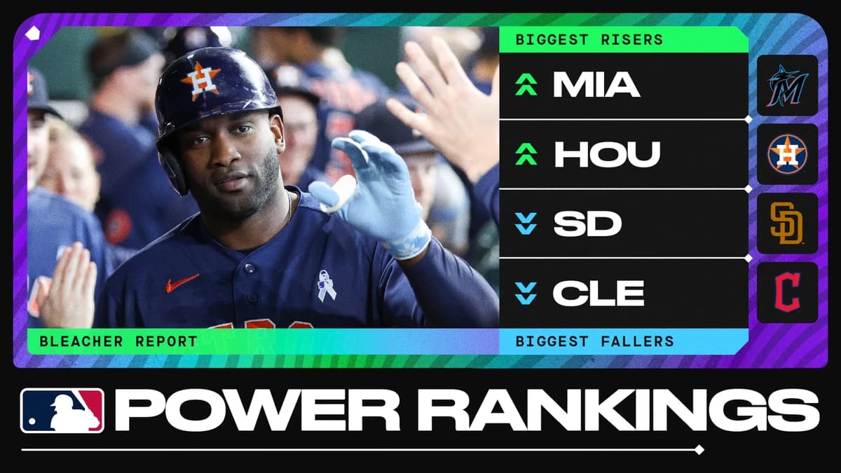 MLB Power Rankings as Marlins Stay Hot, Astros Show Signs of Life and Padres, White Sox Tumble