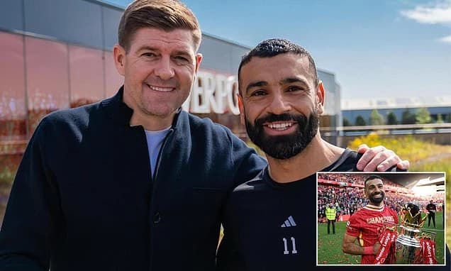 Mohamed Salah reveals Steven Gerrard's role in Liverpool exit after secret talks as departing Reds s