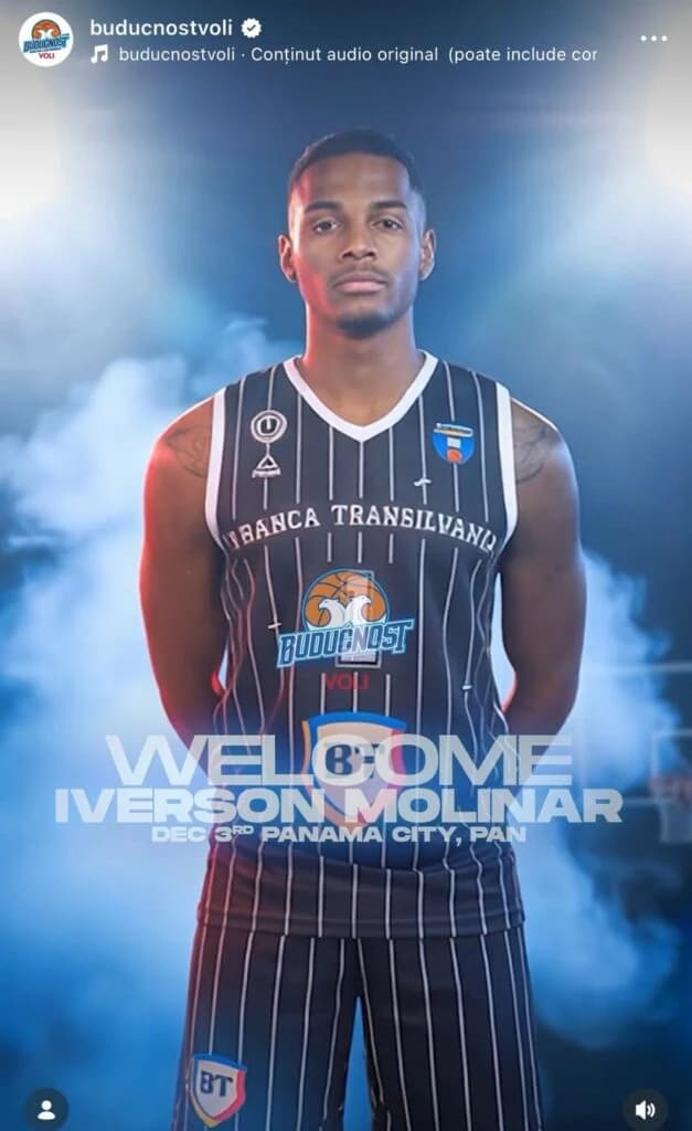 Molinar, fost jucător la U-BT Cluj-Napoca, a semnat cu Buducnost, echipa care i-a eliminat pe clujen
