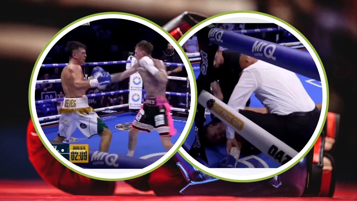 Momente dramatice în ringul de box! A ieșit pe targă după un KO devastator. E în stare critică la sp