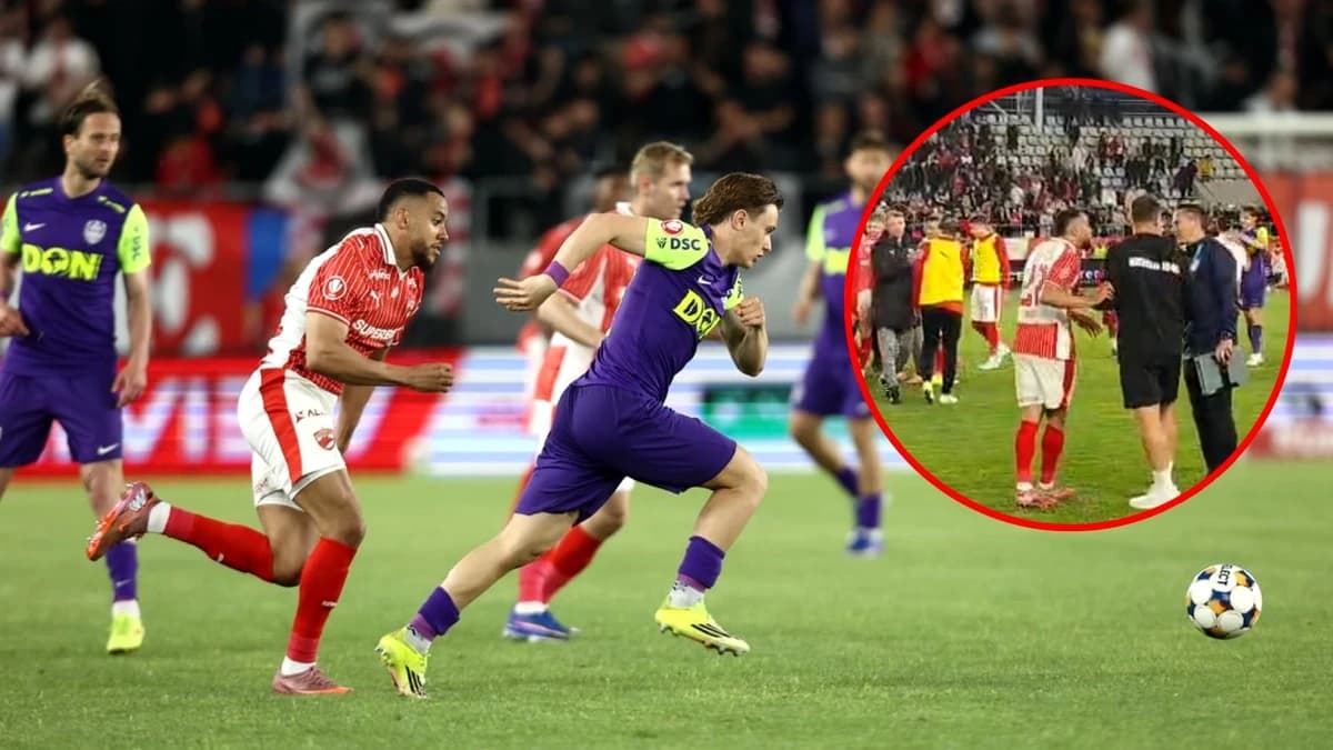 Momente tensionate la finalul meciului Dinamo – CFR Cluj! Maxime Sivis, conflict cu omul lui Pancu.