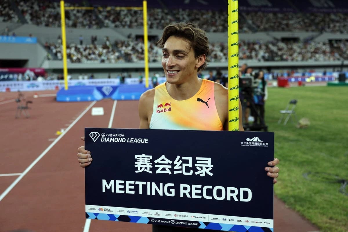 Mondo Duplantis and Shericka Jackson claim wins in Diamond League opener in Shanghai
