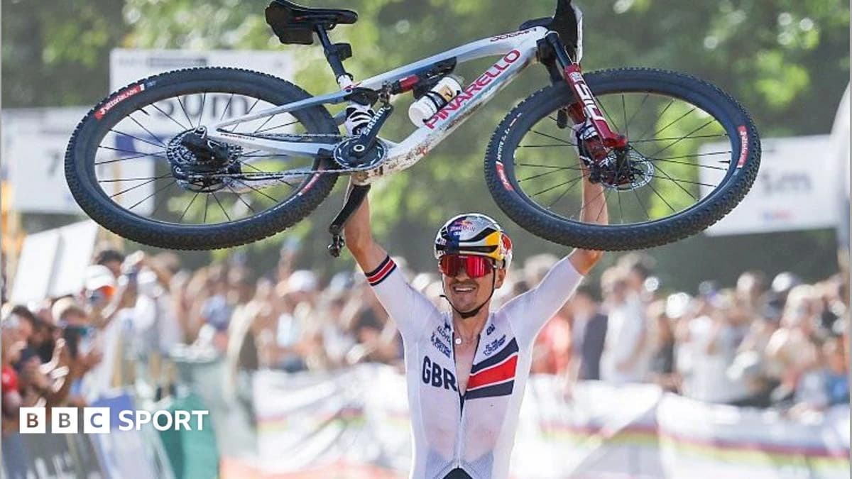 Mountain Bike World Championships: Tom Pidcock dedicates second title to Fin Tarling