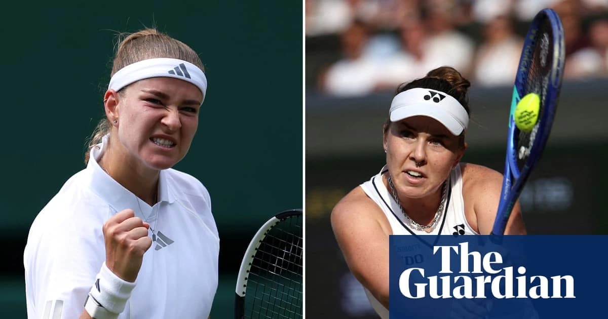 Muchova and Noskova latest in line of Czech talent to contest women’s Wimbledon final