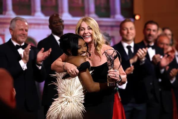 Nadia Comaneci recipient of Lifetime Achievement Award at the Laureus World Sports Awards