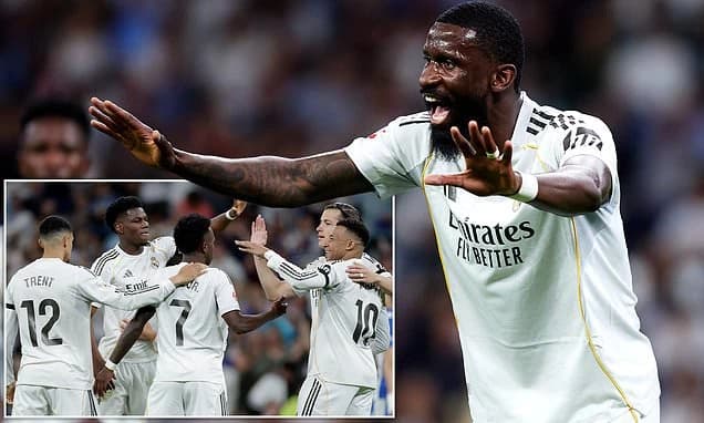 Named: Identity of Real Madrid star 'SLAPPED' by Antonio Rudiger in dressing room bust-up revealed a