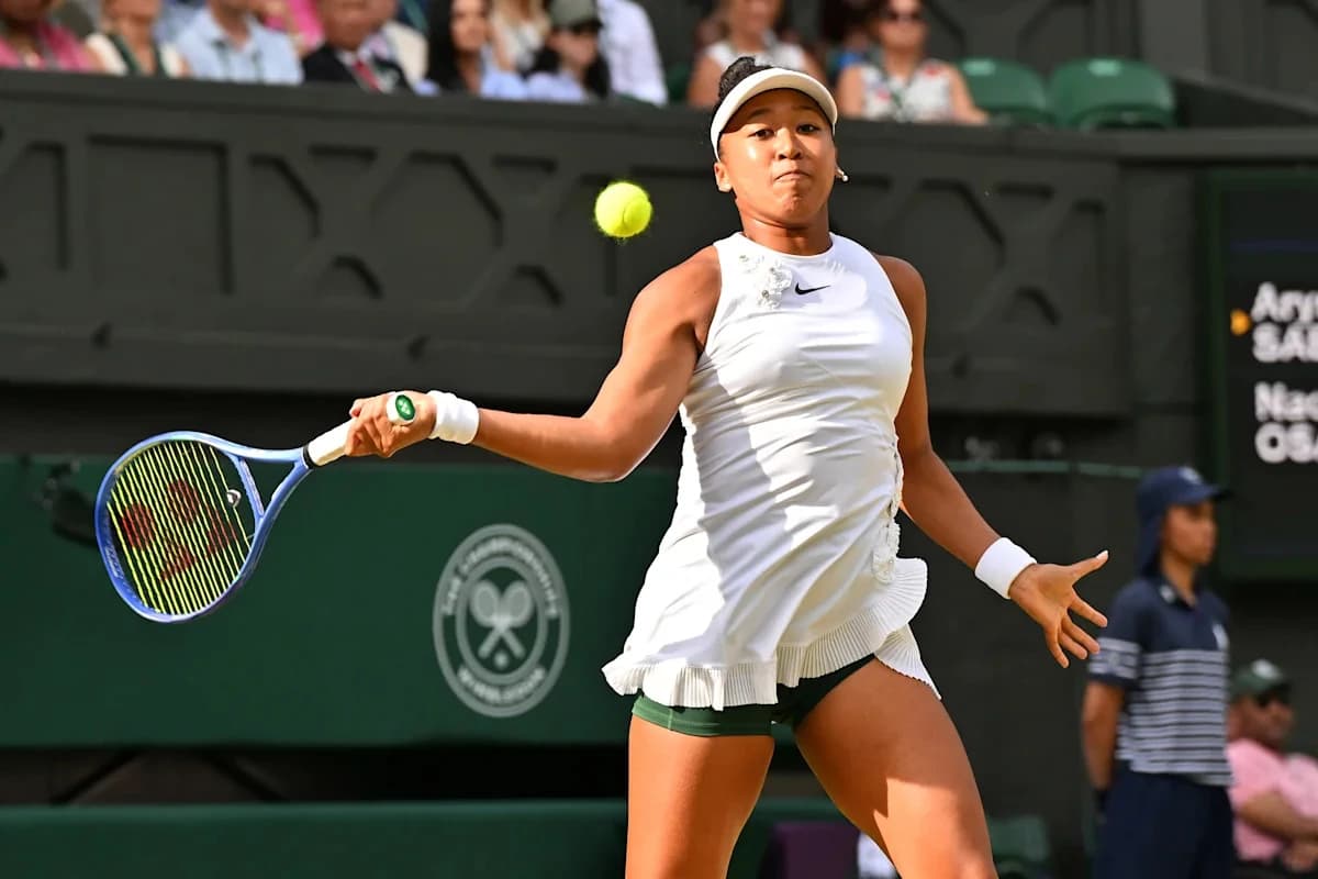 Naomi Osaka upsets No. 1 Aryna Sabalenka in Wimbledon's fourth round