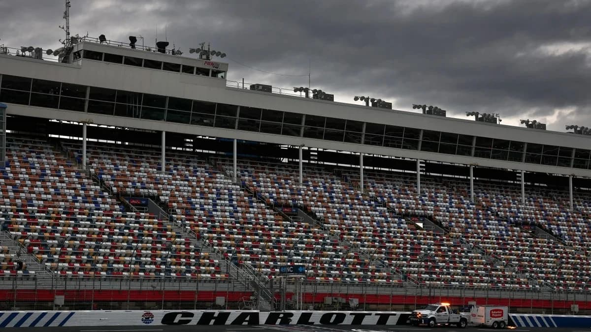 NASCAR O'Reilly race postponed to late Sunday due to heavy rain at Charlotte