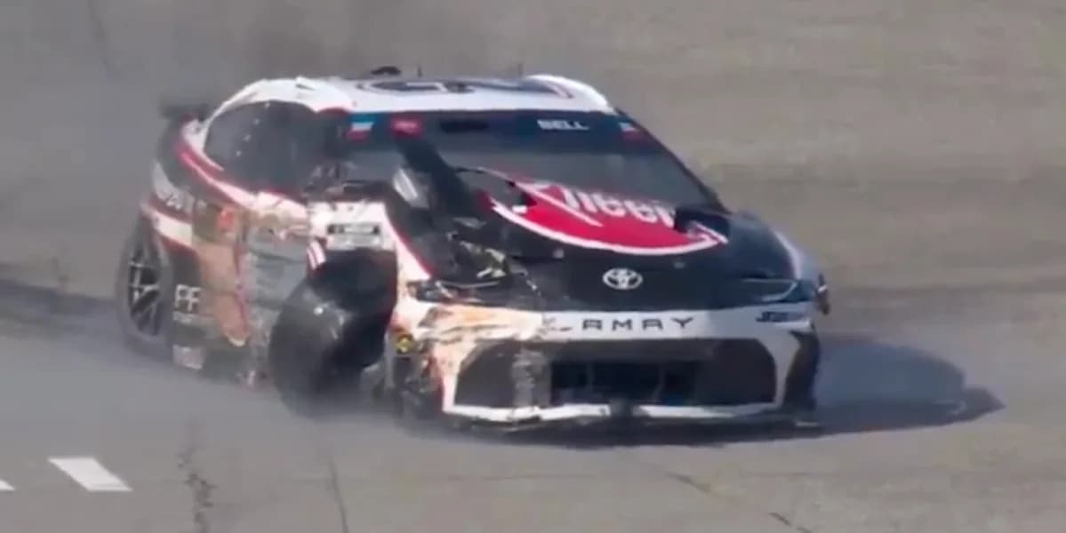NASCAR throws red flag for a wreck at Michigan involving Christopher Bell and Chase Elliott that was