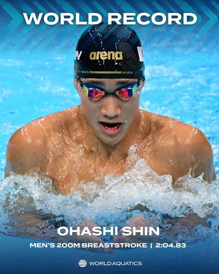 Nataţie: La doar 17 ani, japonezul Shin Ohashi a pulverizat recordul mondial la proba de 200 m bras