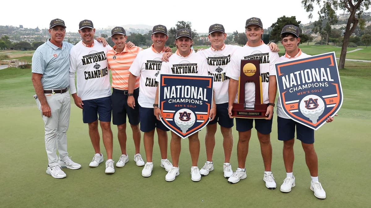 NATIONAL CHAMPS AGAIN! No. 1 Auburn men's golf wins NCAA Championship