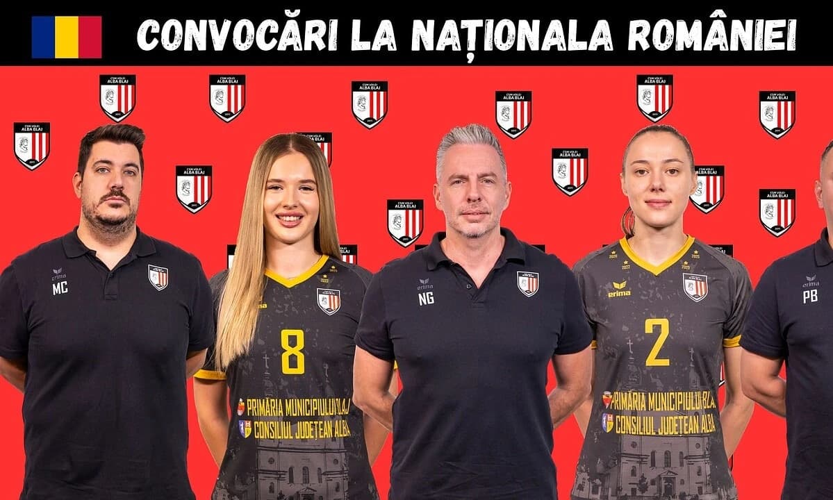 Naționala de volei feminin a României se reunește miercuri la Blaj. CSM Volei Alba Blaj are cinci re