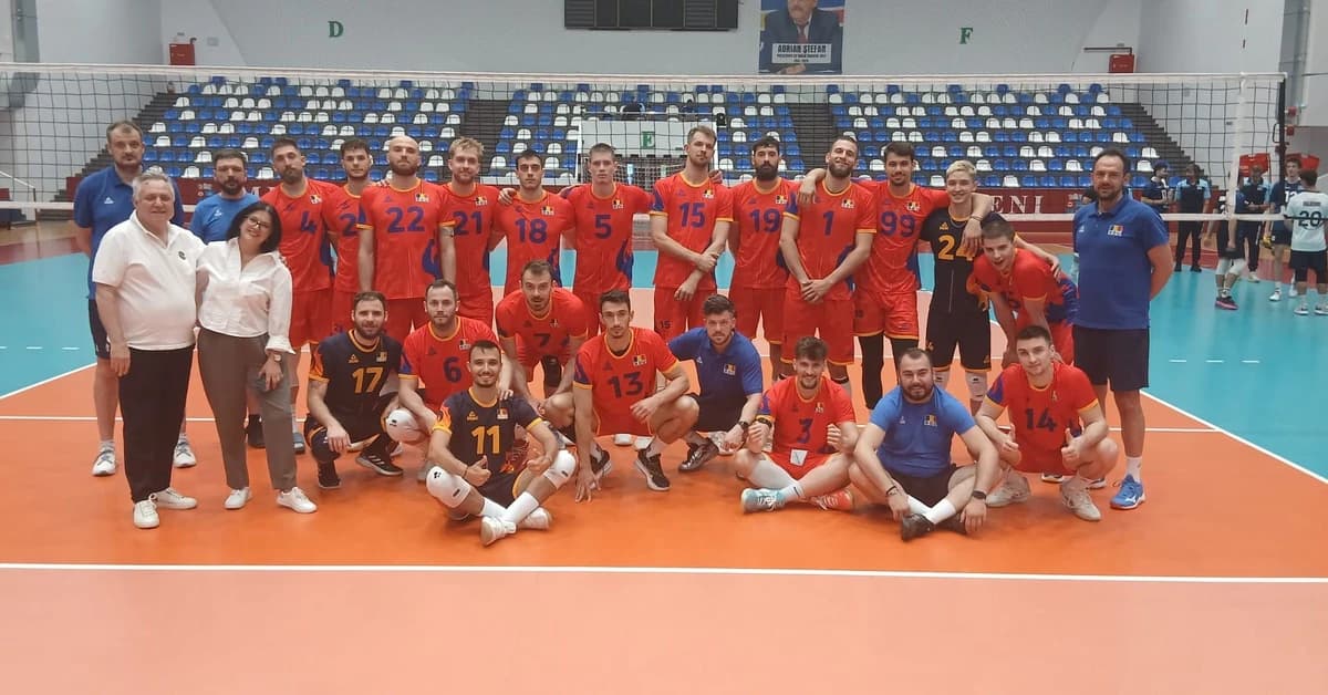 Naționala de volei masculin a României debutează în Letonia în noul format din Liga Europeană