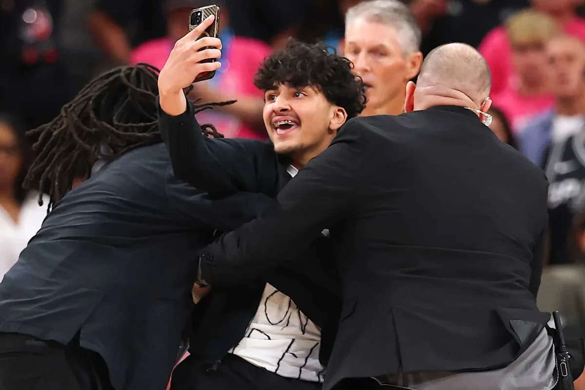 NBA Finals Game 1 Halted by Fan Running Onto Court