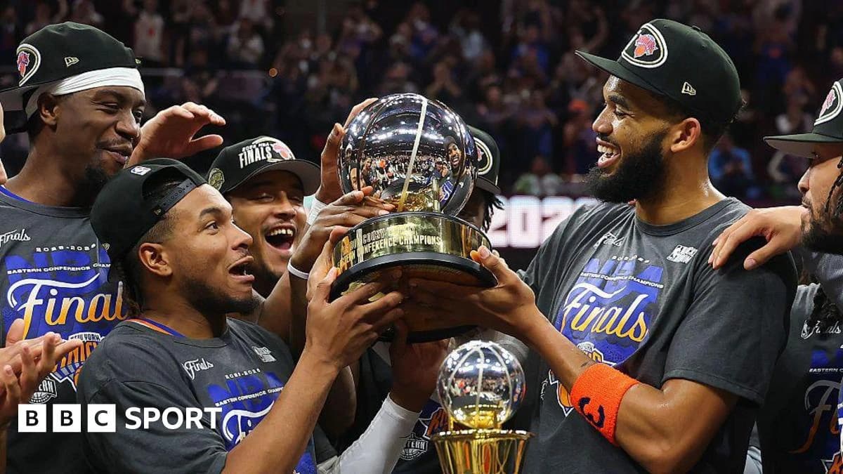 NBA play-offs: New York Knicks sweep Cleveland Cavaliers to reach Finals