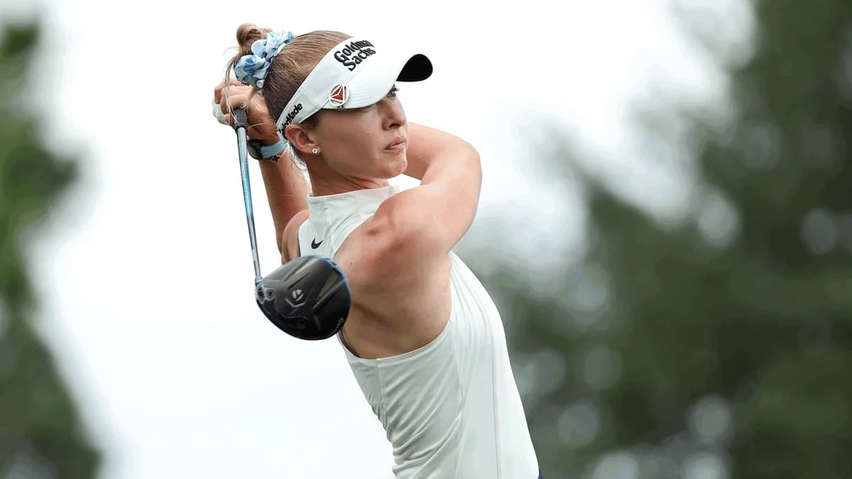 Nelly Korda off to a fast start with a 65 to lead by 2 in The Chevron Championship