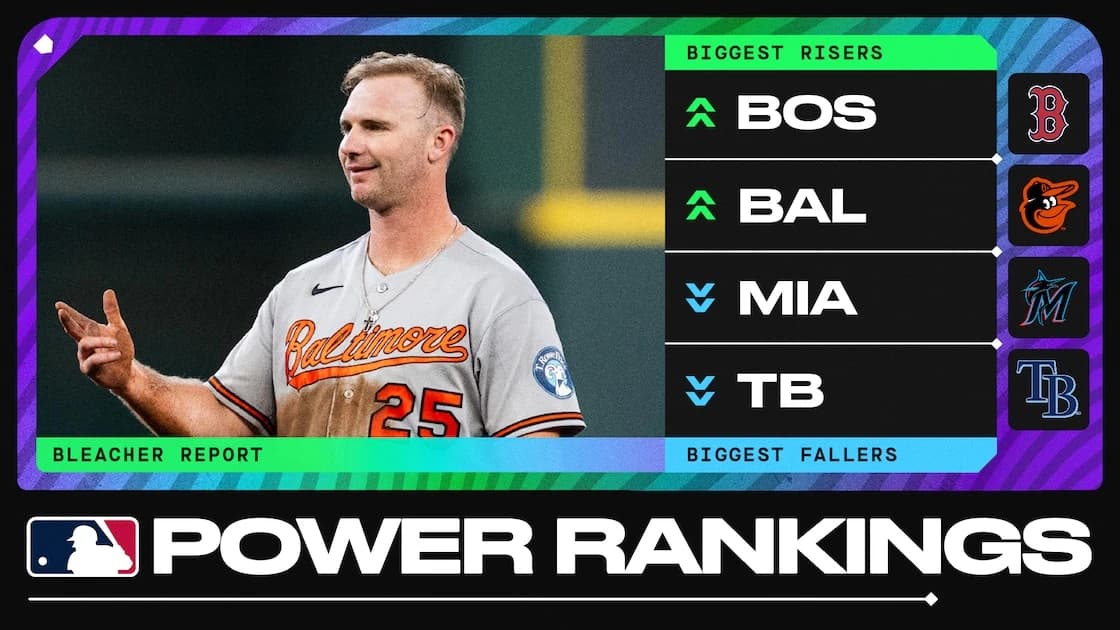 New MLB Power Rankings as Red Sox and Orioles Heat Up AL East Race, While Marlins Slide Begins
