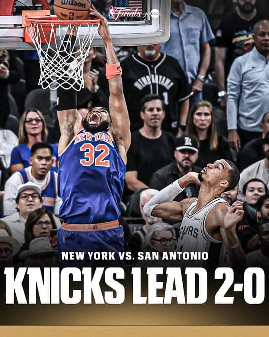 New York Knicks a învins San Antonio Spurs, scor 105-104 şi conduce cu 2-0 în finala NBA