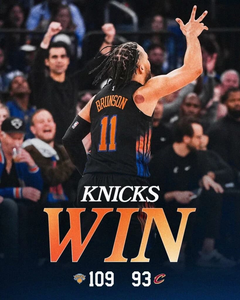 New York Knicks câștigă și meciul 2 din finala Conferinței de Est din NBA contra Cleveland Cavaliers