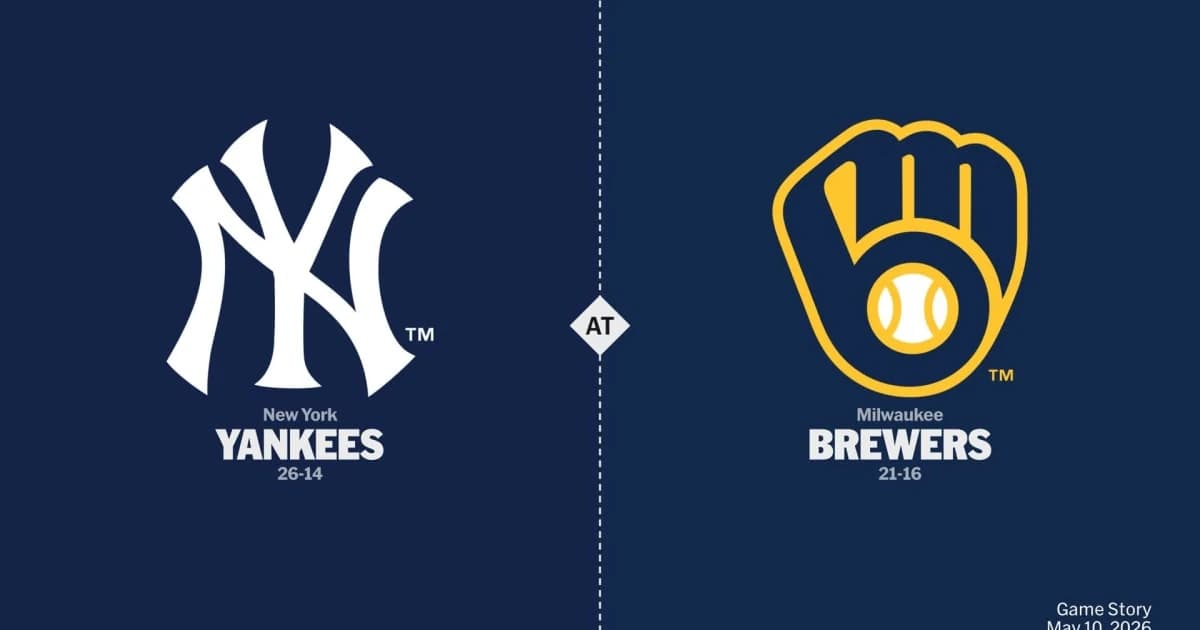 New York Yankees at Milwaukee Brewers Game Story, Scores/Highlights - 05/10/2026