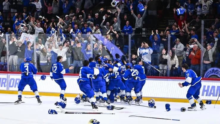 News - Men’s Hockey’s National Title Tops List of Winter Sports Highlights