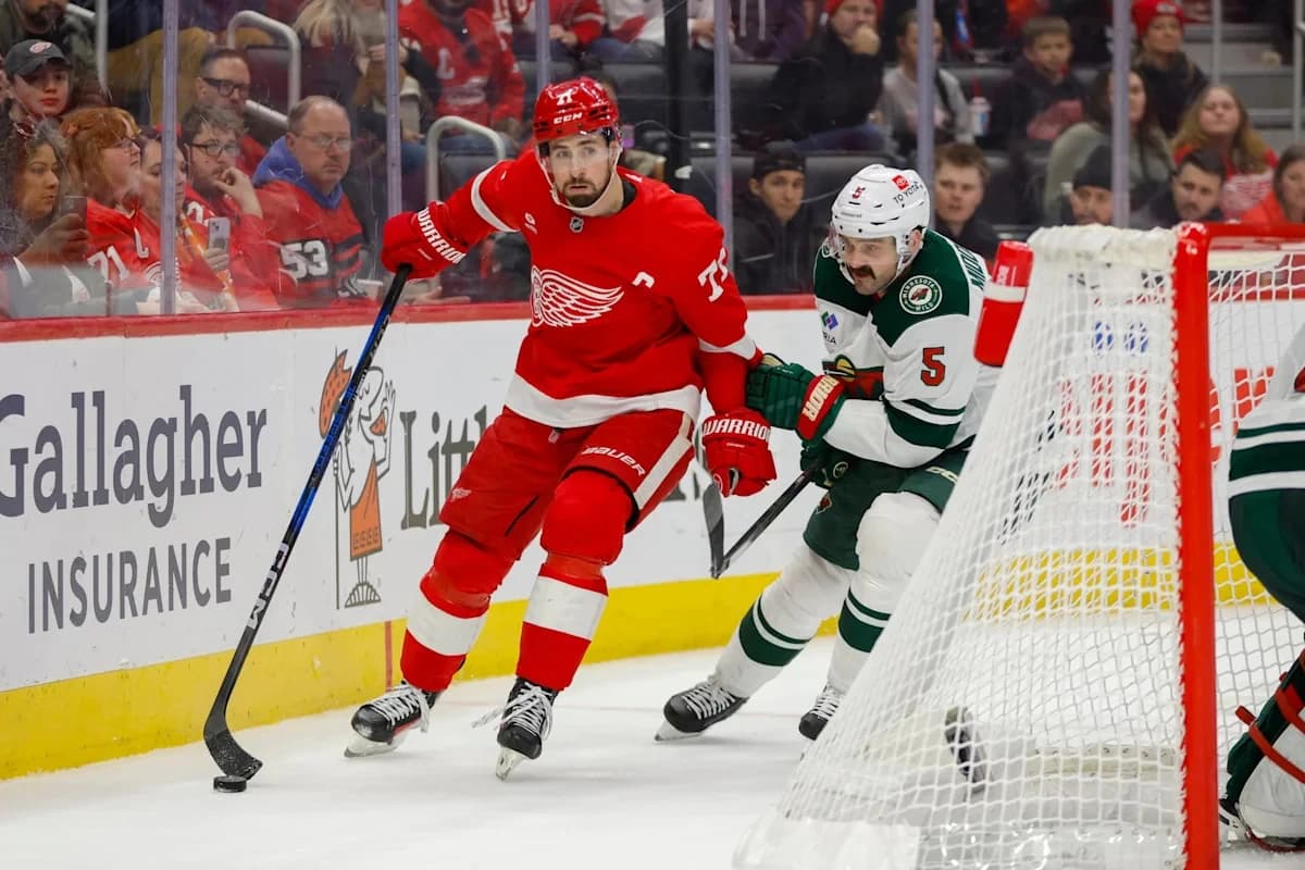 NHL Insider Reveals Major Dylan Larkin Trade Update for Minnesota Wild