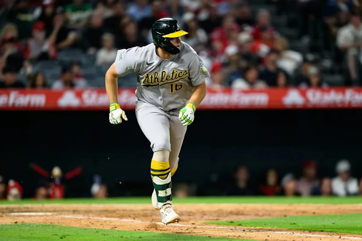 Nick Kurtz's 5 RBIs, HRs by Zack Gelof and Brent Rooker lead Athletics to 14-6 win over Angels