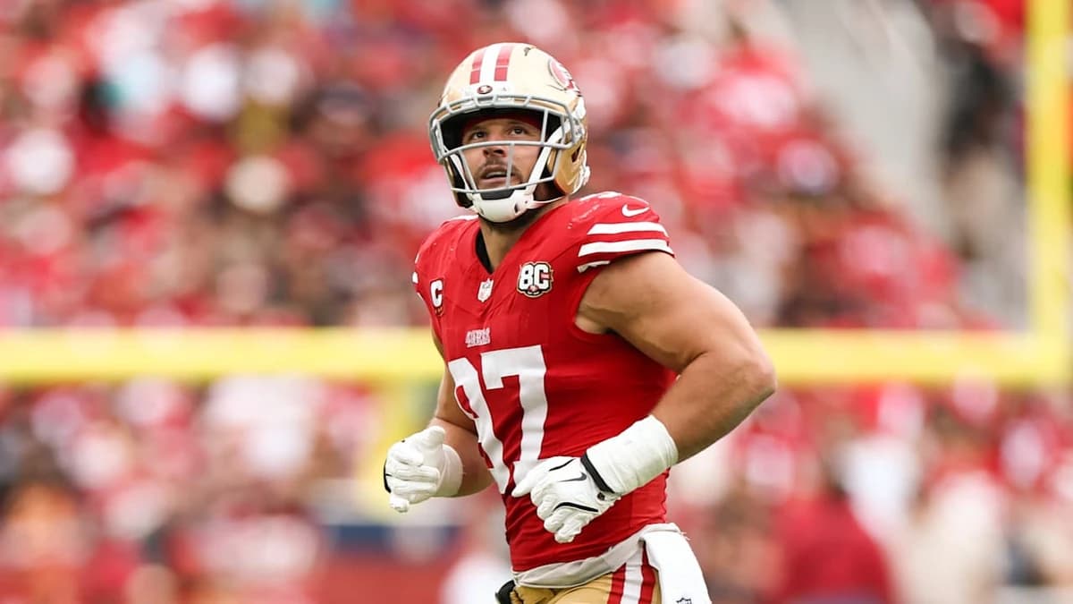Niners DE Nick Bosa expected to miss multiple weeks with calf injury