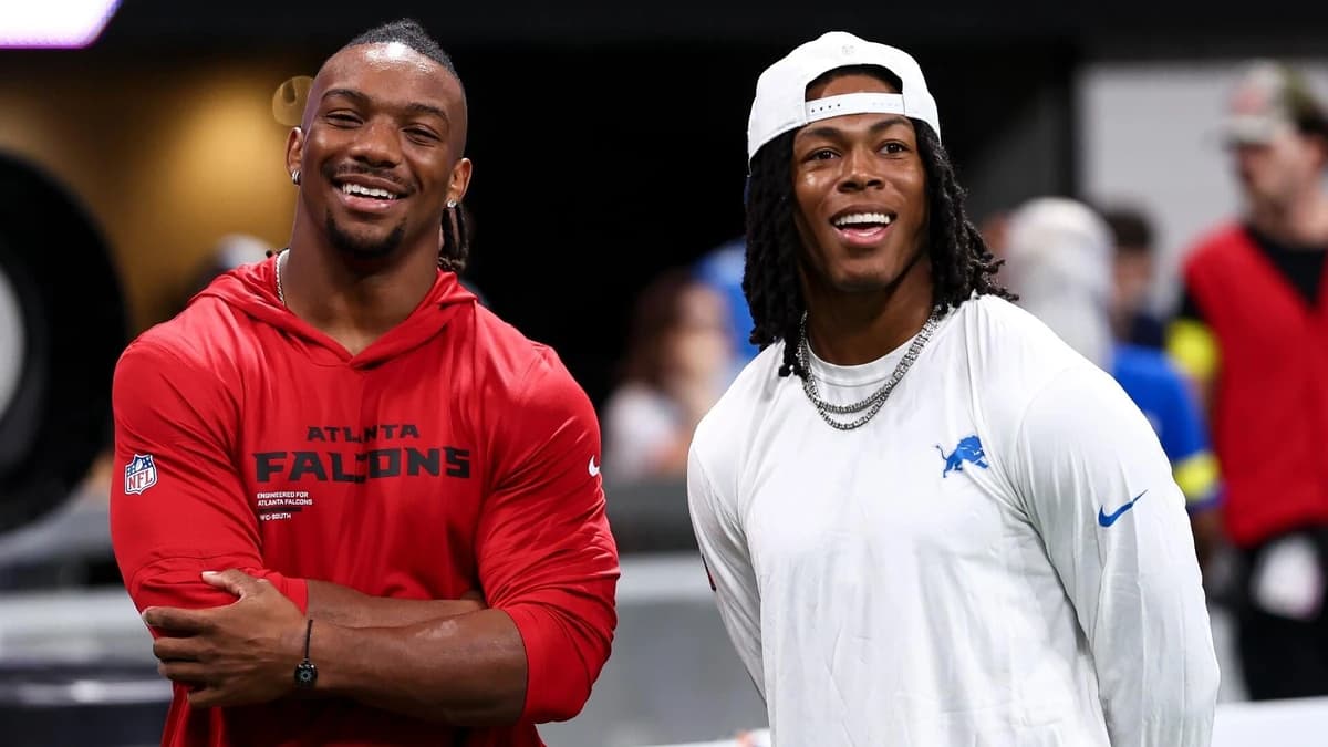 No contract, no practice: Star RBs Bijan Robinson and Jahmyr Gibbs stage hold-ins while awaiting ext
