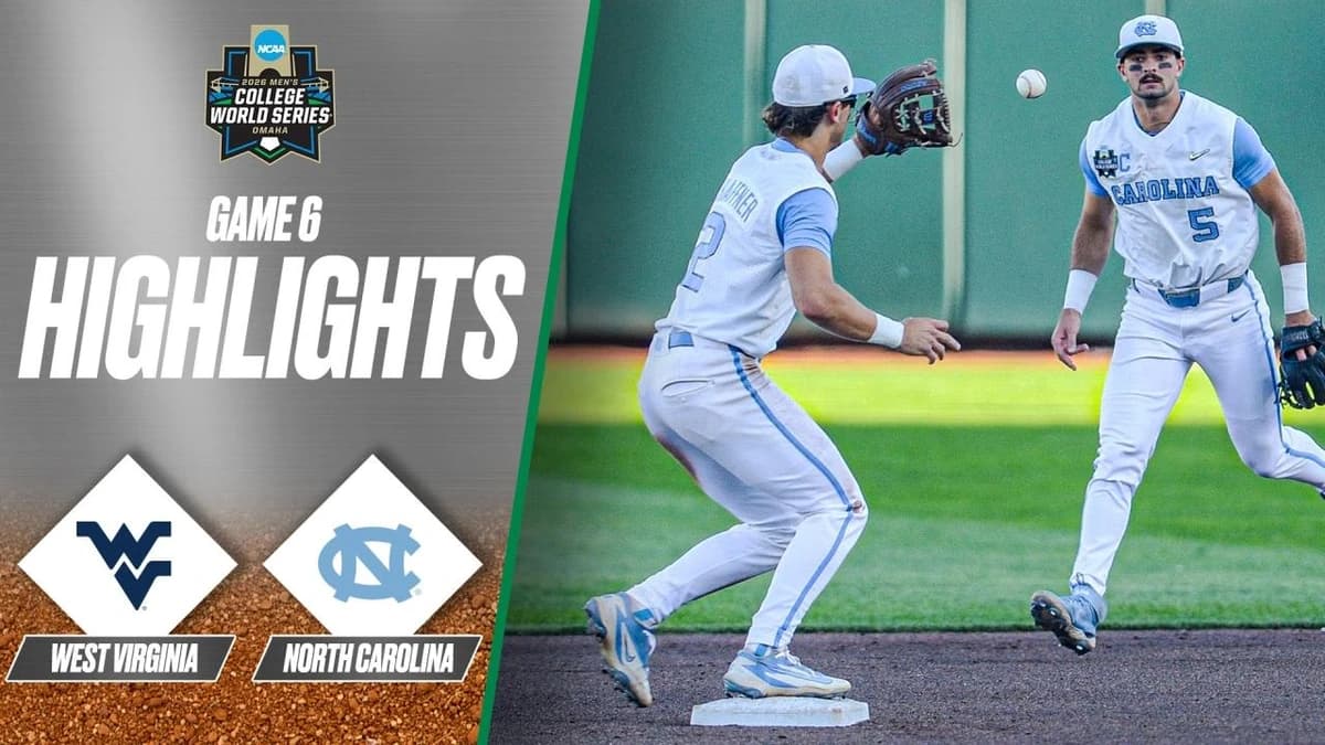 North Carolina vs. West Virginia: 2026 Men's College World Series | Extended highlights